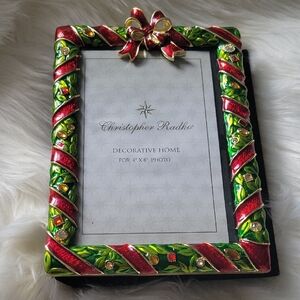 Christopher Radko Red and Green Holiday Photo Album